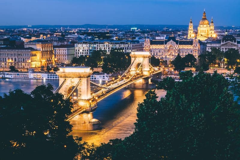 Budapest pont de nuit