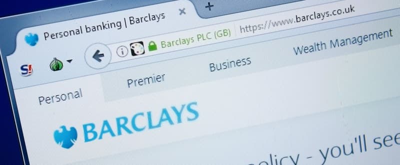 Ryazan, Russia - August 26, 2018: Homepage of Bar Clays website on the display of PC. Url - BarClays.co.uk