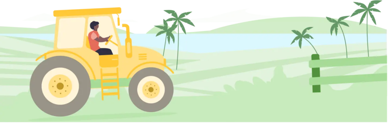 image tracteur palmier